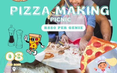 Pizza making picnic for kids