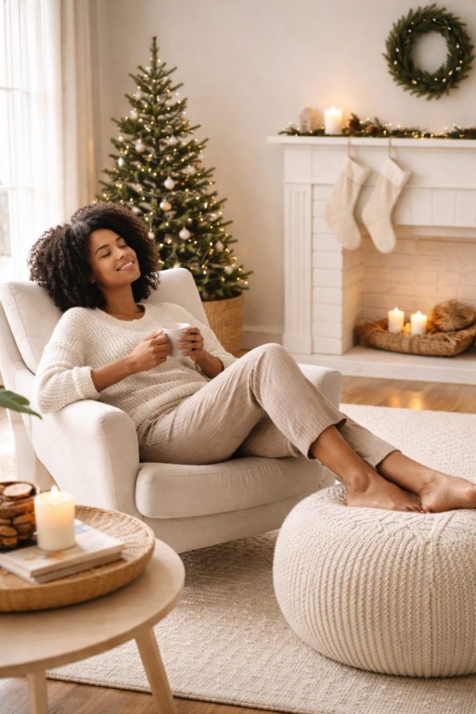 Relax with a cup of hot chocolate and enjoy the holidays